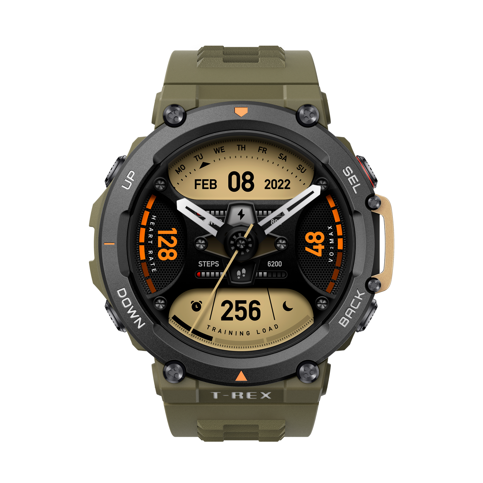 Reloj inteligente Amazfit T-Rex 2 para hombre, duración de batería de 24  días, posicionamiento de